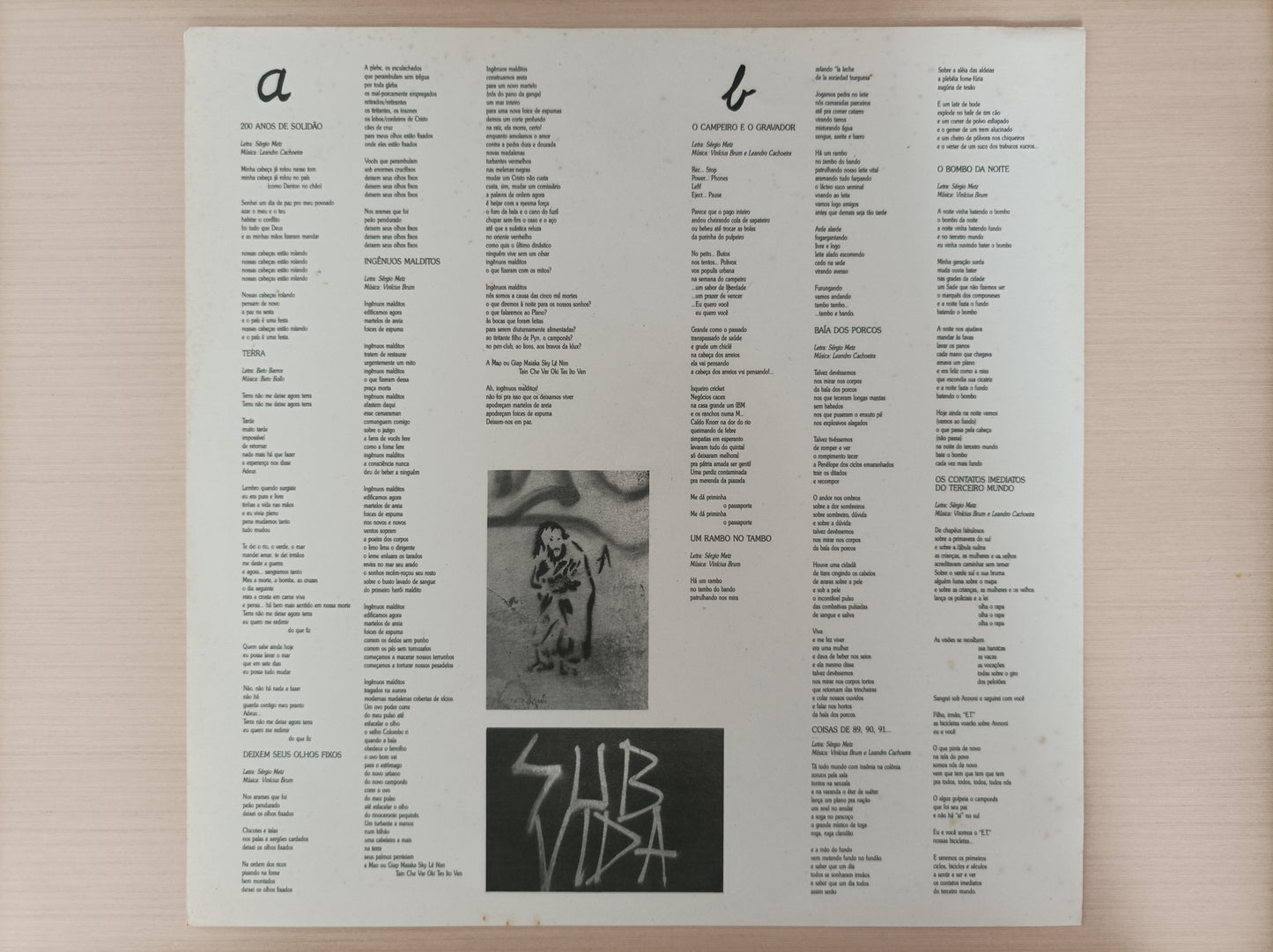 Lp Vinil Tambo do Bando Ingênuos Malditos Com encarte