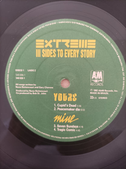 Lp Vinil Extreme III Sides to Every Story Duplo Com encarte