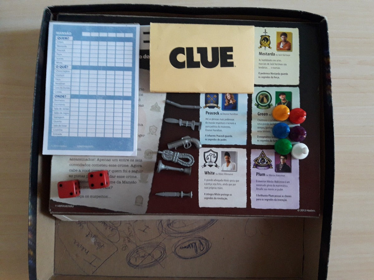 Jogo Clue Clássico Jogo Dos Investigadores