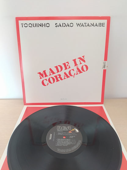 Lp Vinil Toquinho & Sadao Watanabe Made In Coração C Encarte