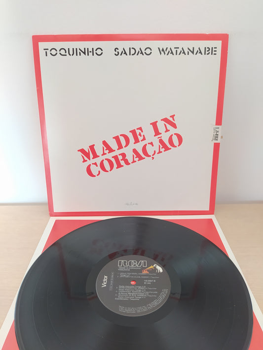Lp Vinil Toquinho & Sadao Watanabe Made In Coração C Encarte