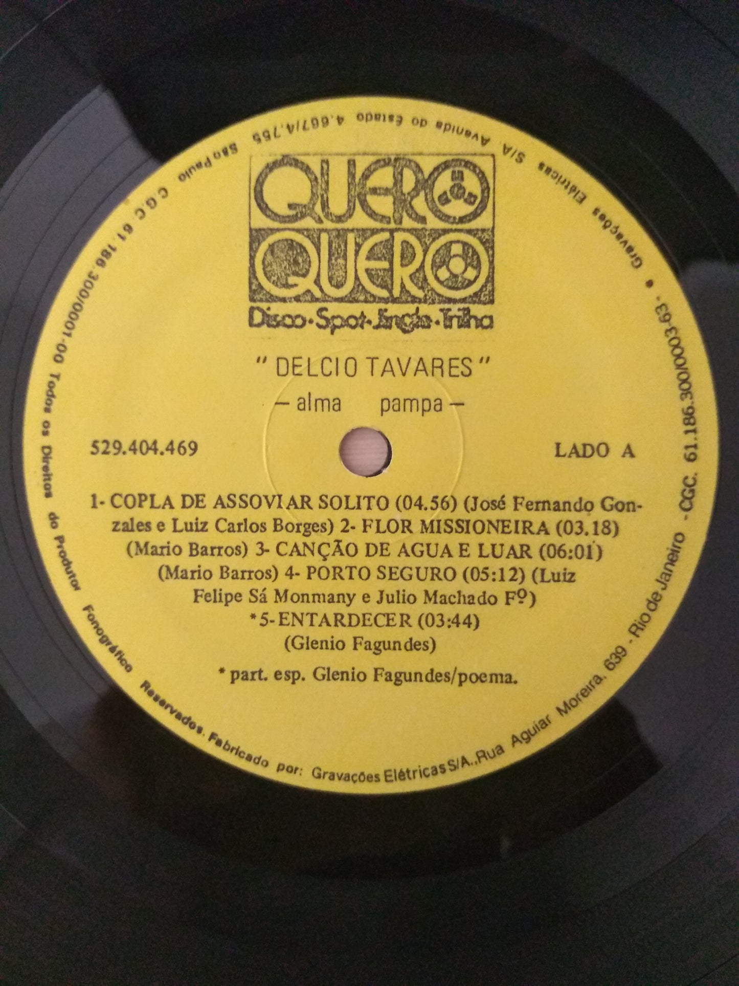 Lp Vinil Delcio Tavares Alma Pampa