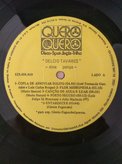 Lp Vinil Delcio Tavares Alma Pampa