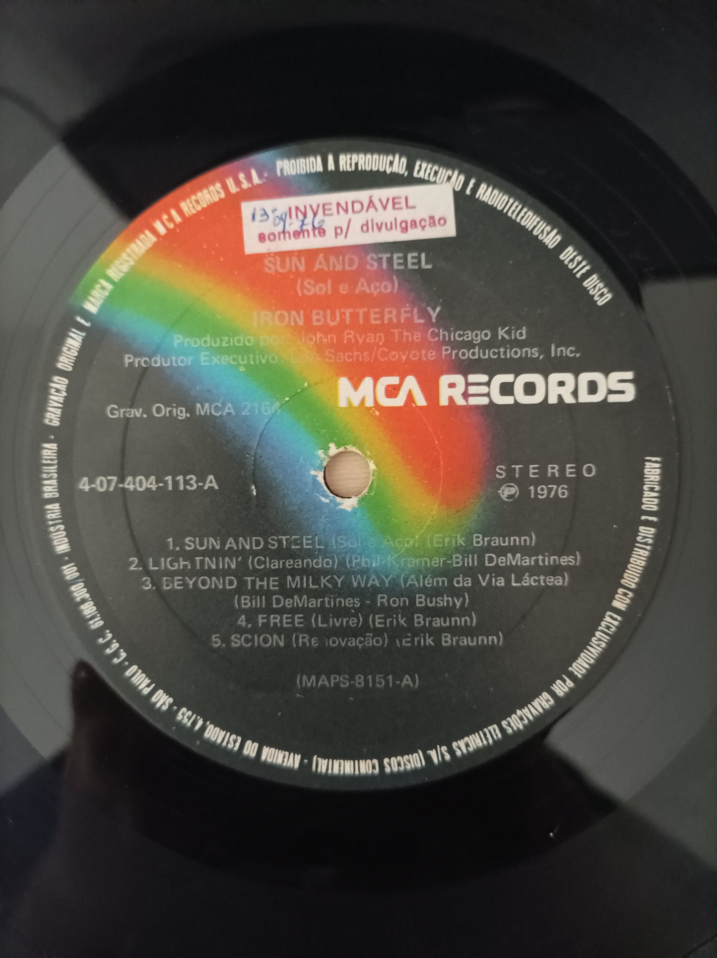 Lp Vinil Iron Butterfly Sun and steel