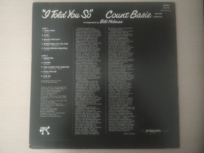 Lp Vinil Count Basie I Told You So