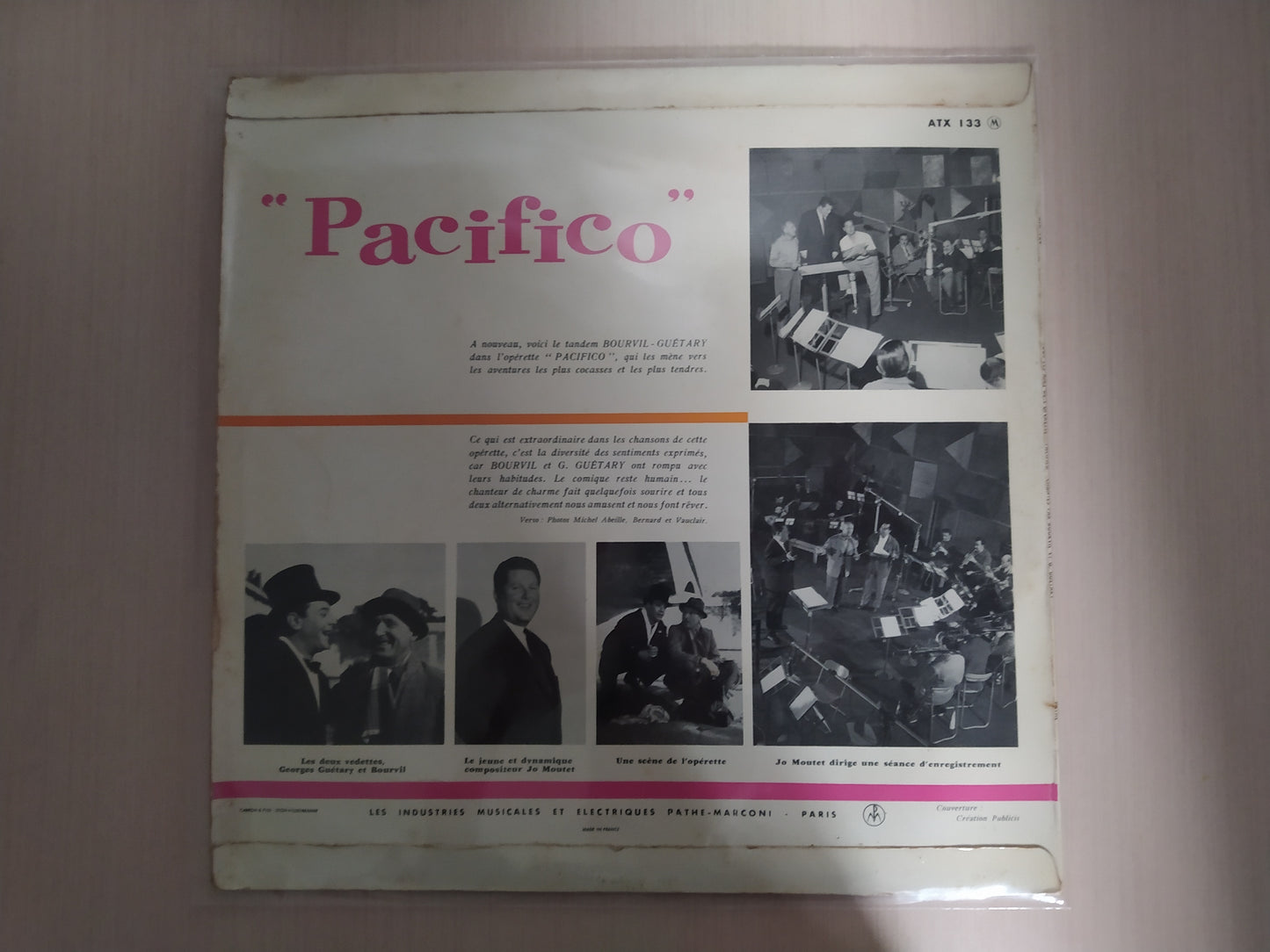 Lp Vinil Bourvil Georges Guétary Pacifico
