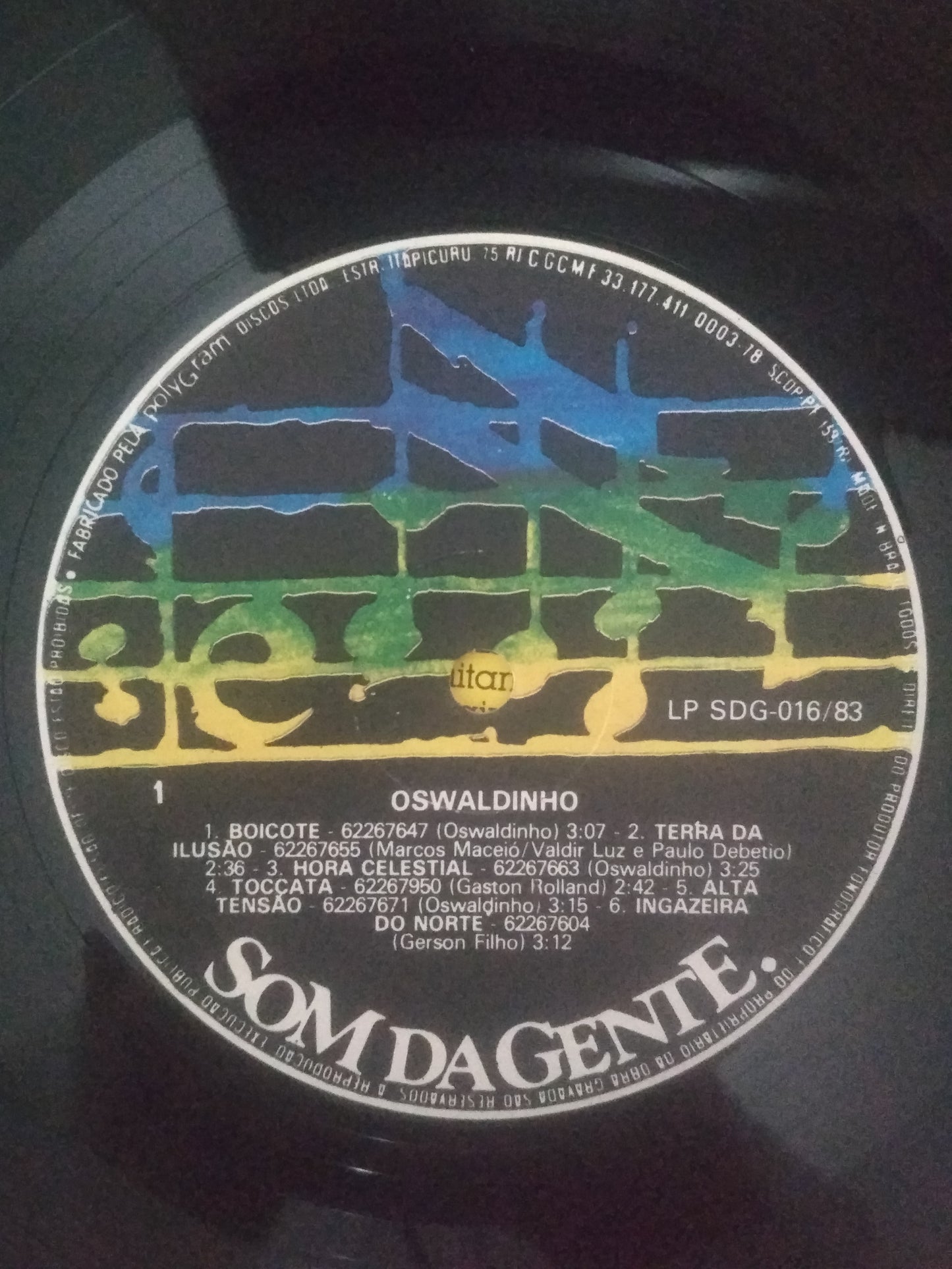 Lp Vinil Oswaldinho Céu E Chão Com Encarte