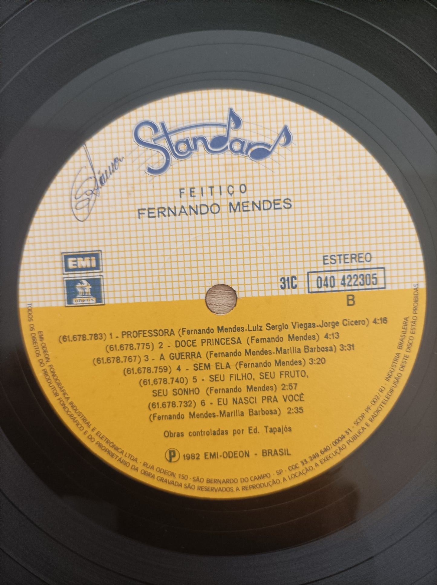 Lp Vinil Fernando Mendes Feitiço Com encarte