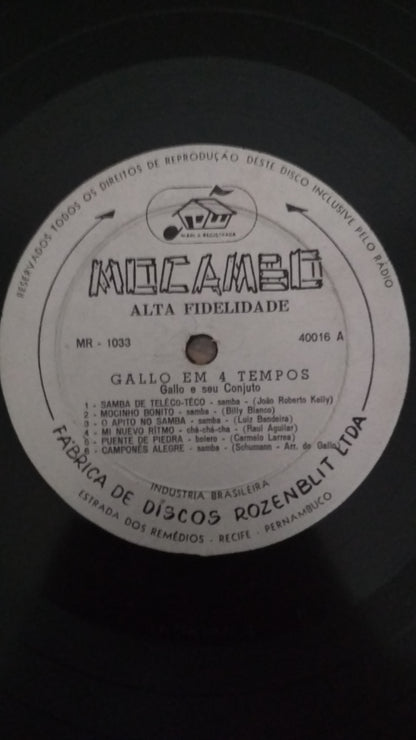 Lp Vinil Gallo e seu conjunto Em 4 tempos