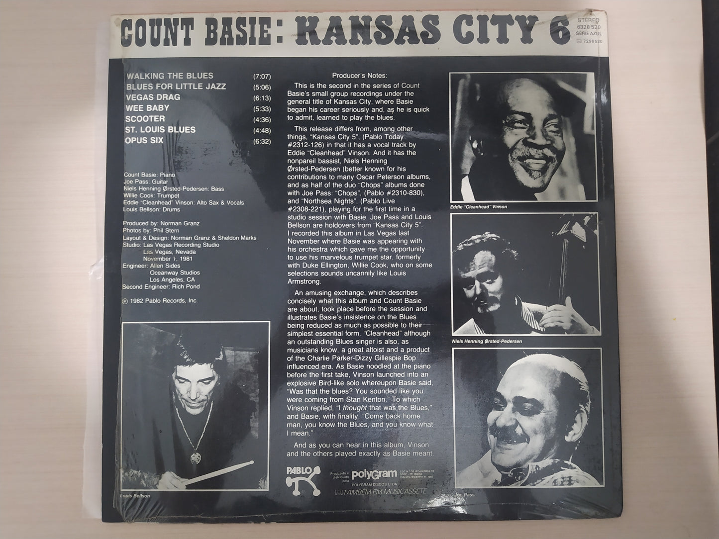 Lp Vinil Count Basie 6 Kansas City