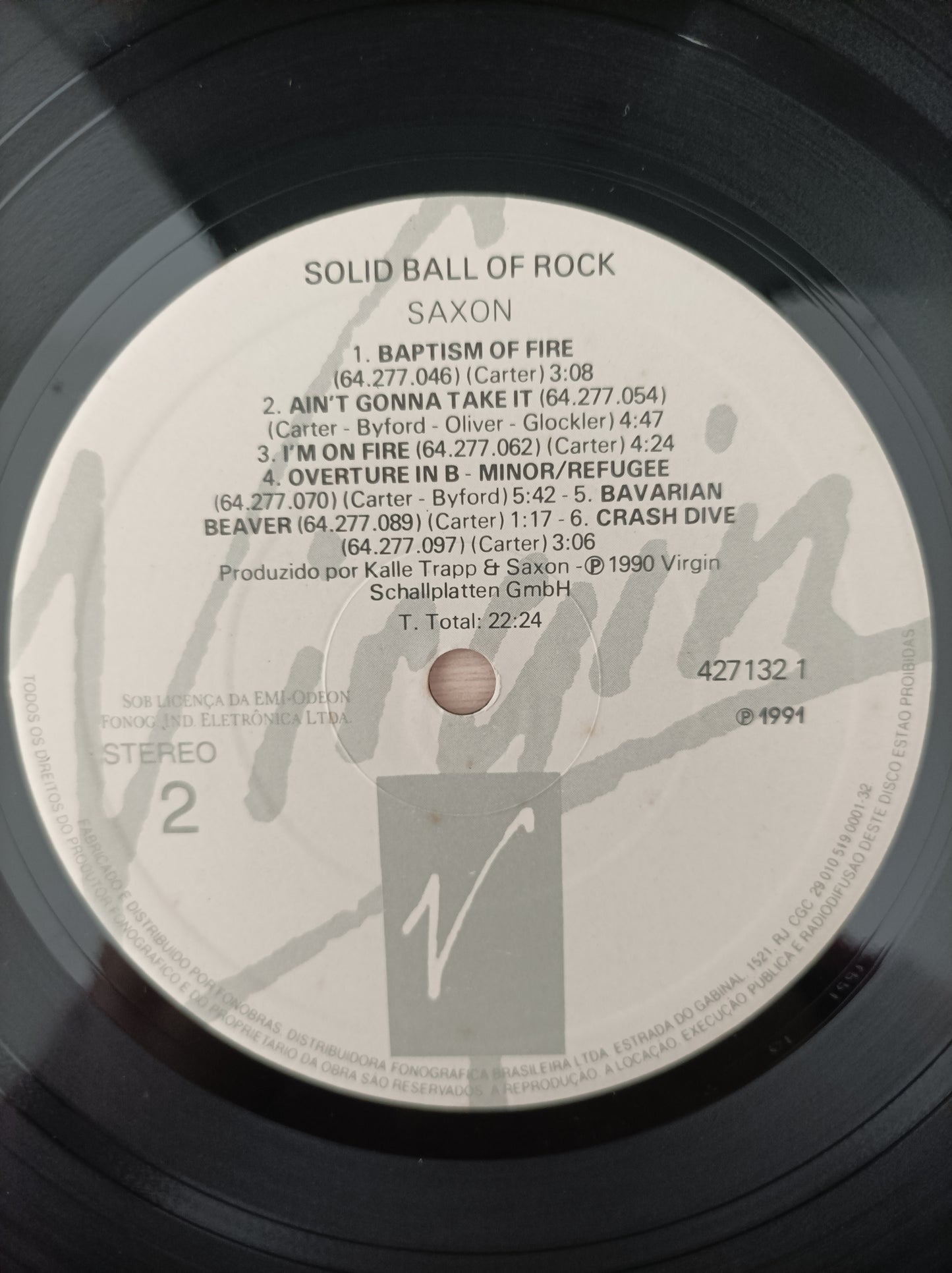 Lp Vinil Saxon Solid ball of rock