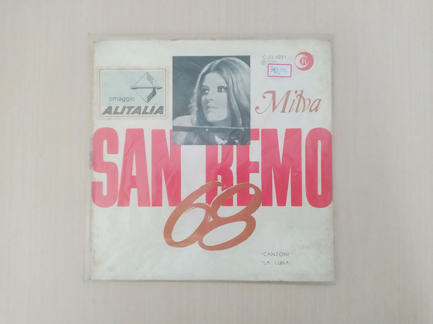 Lp Vinil Compacto Milva San Remo 68