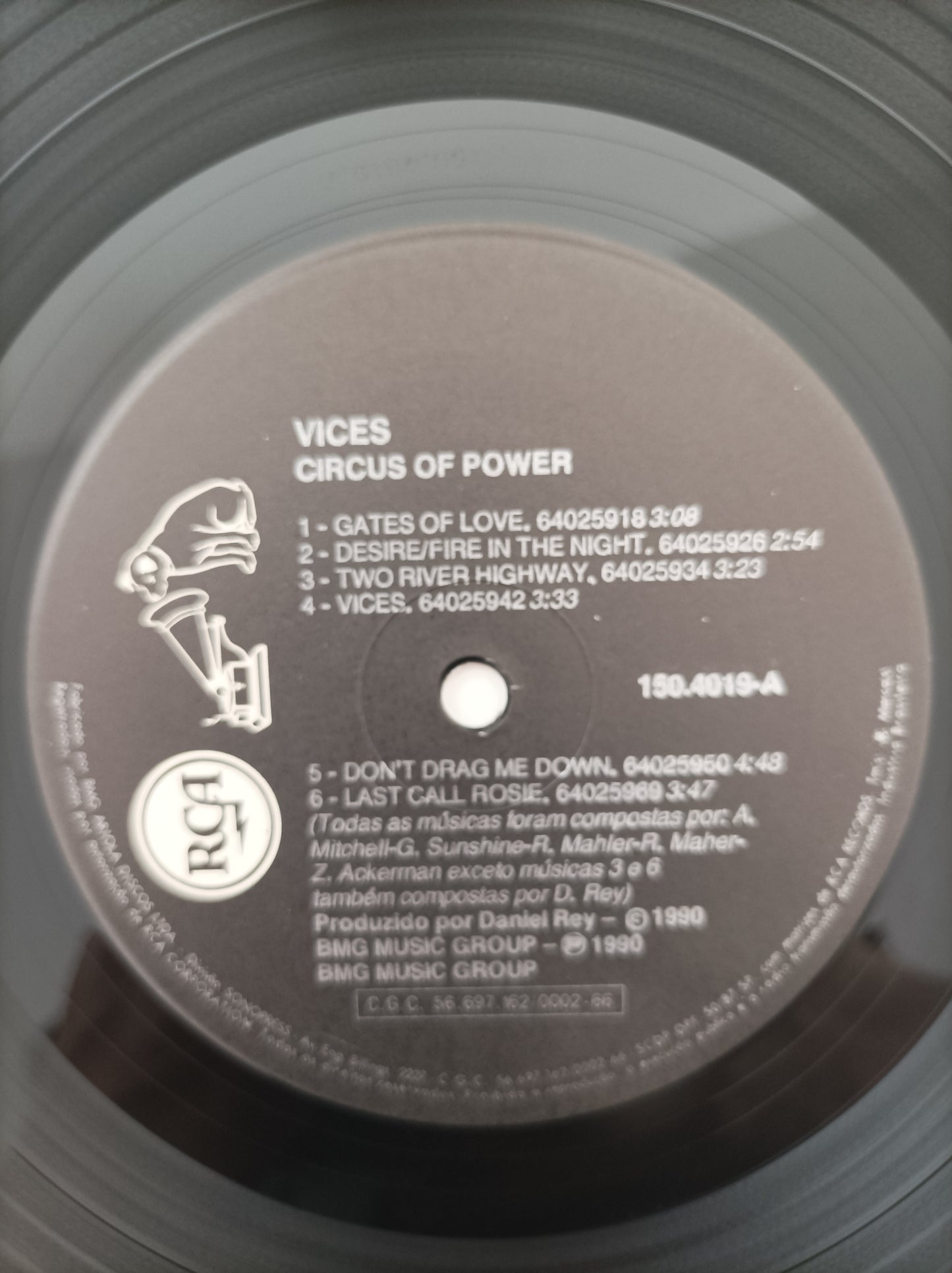 Lp Vinil Circus of Power Vices Com encarte