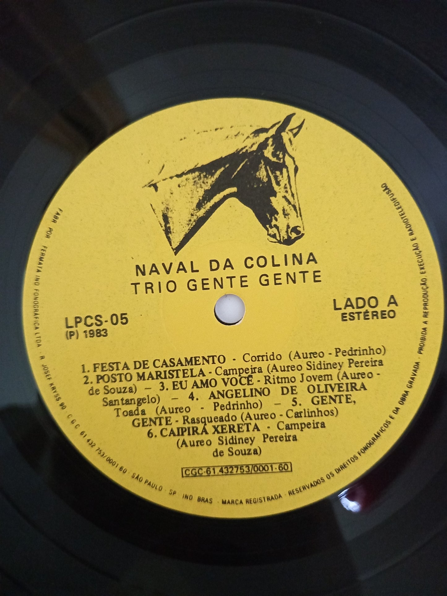 Lp Vinil Trio Gente Gente Naval Da Colina Com Encarte