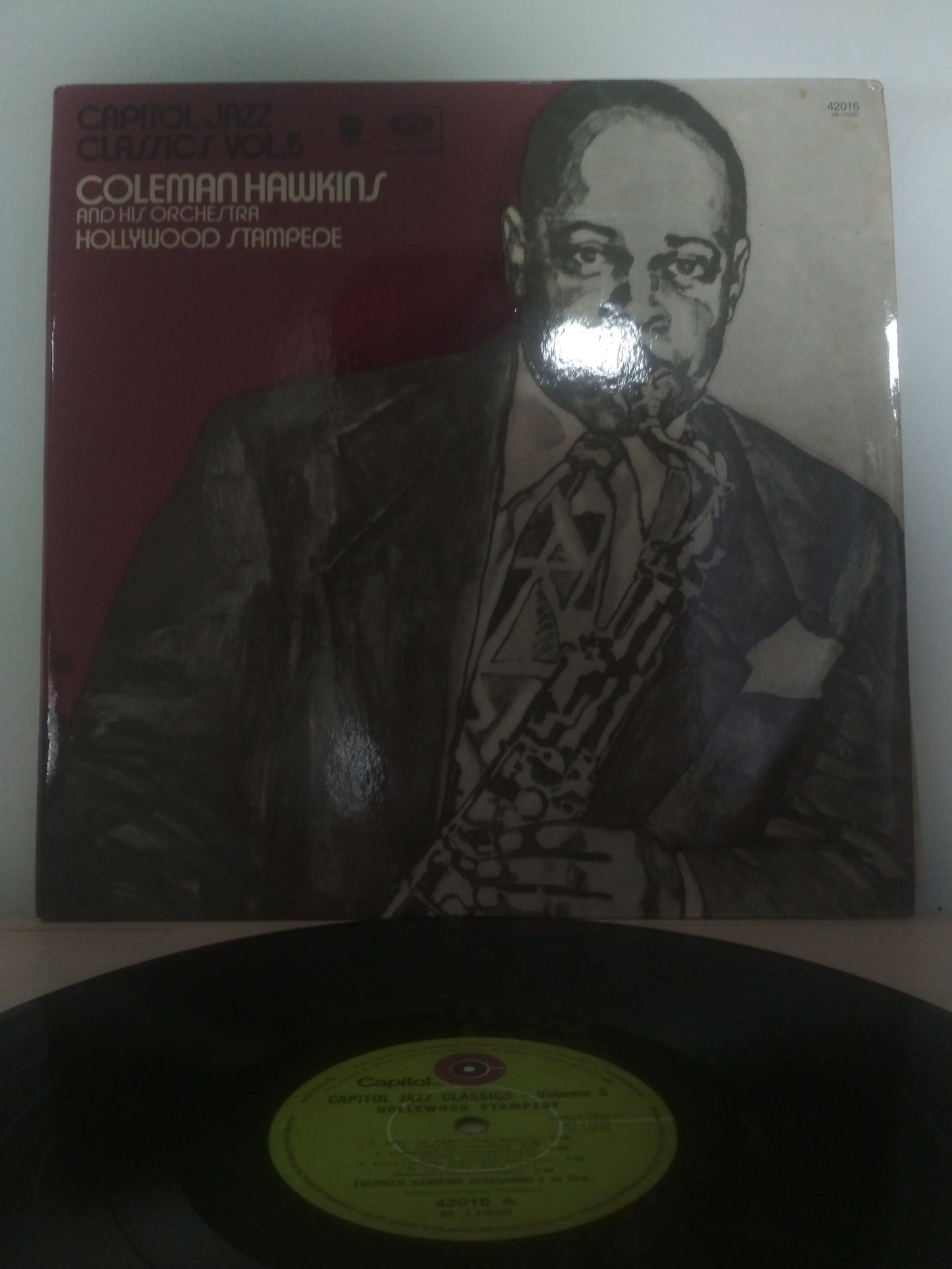 Lp Vinil Coleman Hawkins Hollywood Stampede Capitol Jazz Vol. 5 Importado