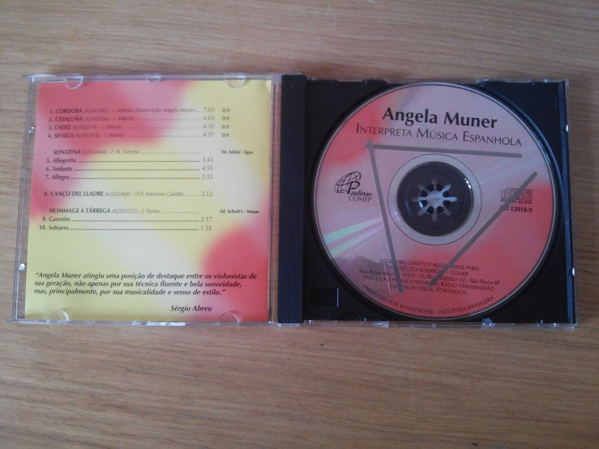 Cd Angela Muner Interpreta Música Espanhola