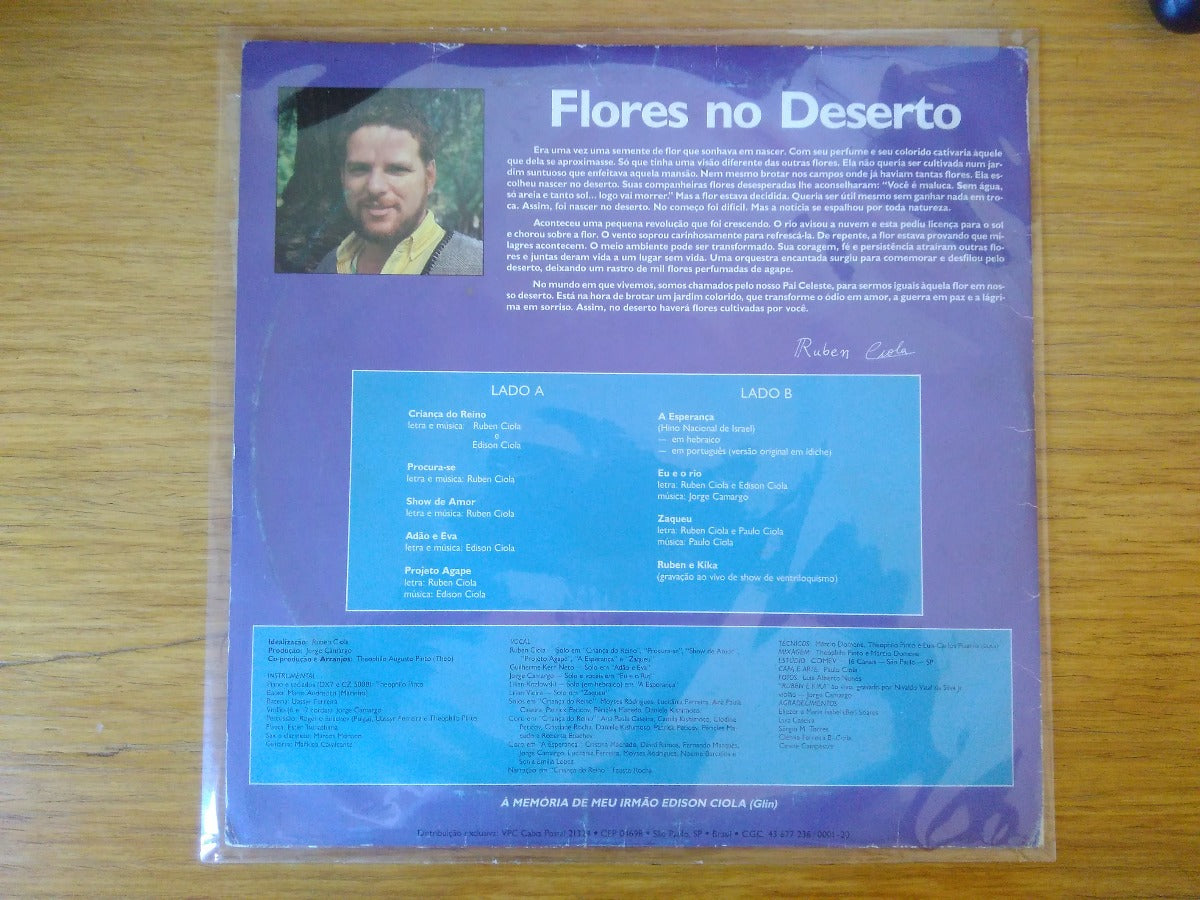 Lp Vinil Ruben Ciola Flores No Deserto