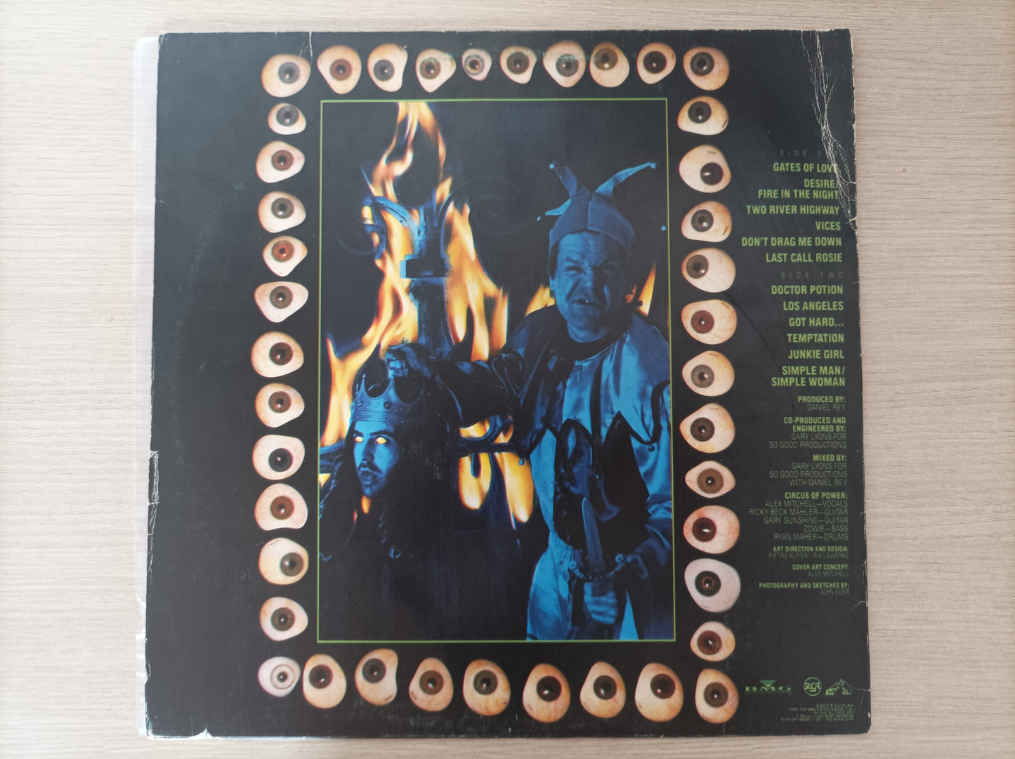 Lp Vinil Circus of Power Vices Com encarte