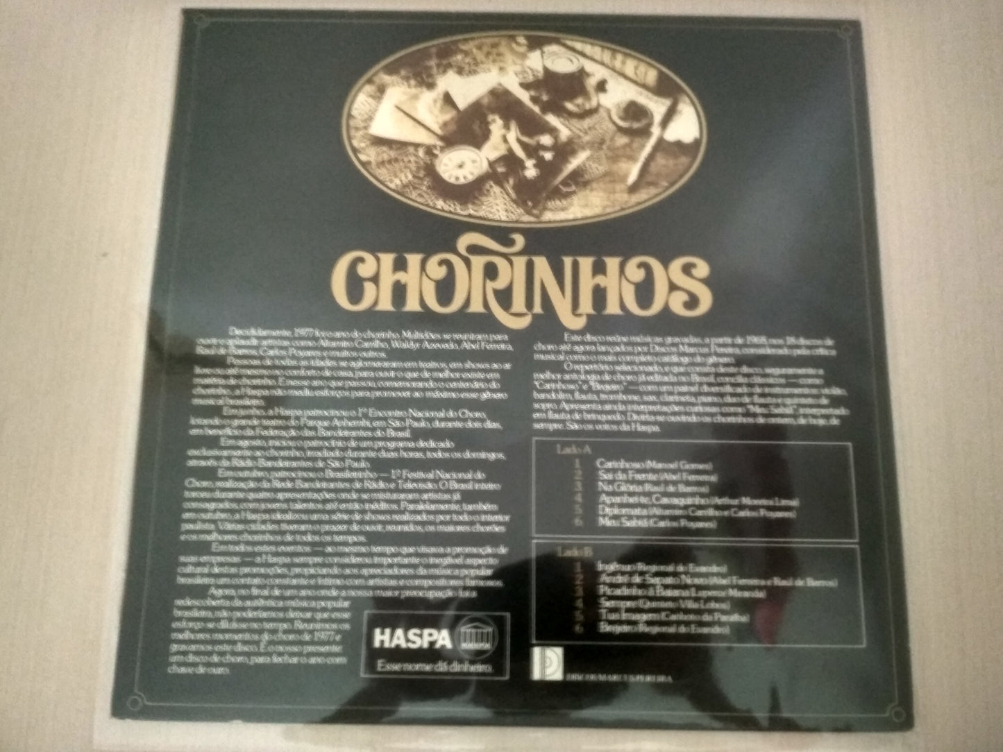 Lp Vinil Chorinhos, selo Marcus Pereira