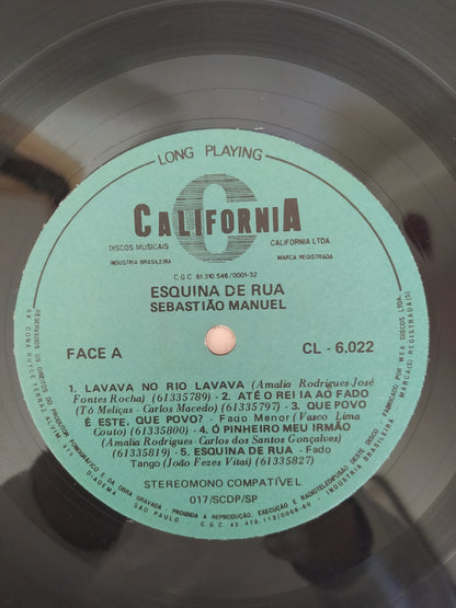 Lp Vinil Sebastião Manuel Esquina De Rua Autografado