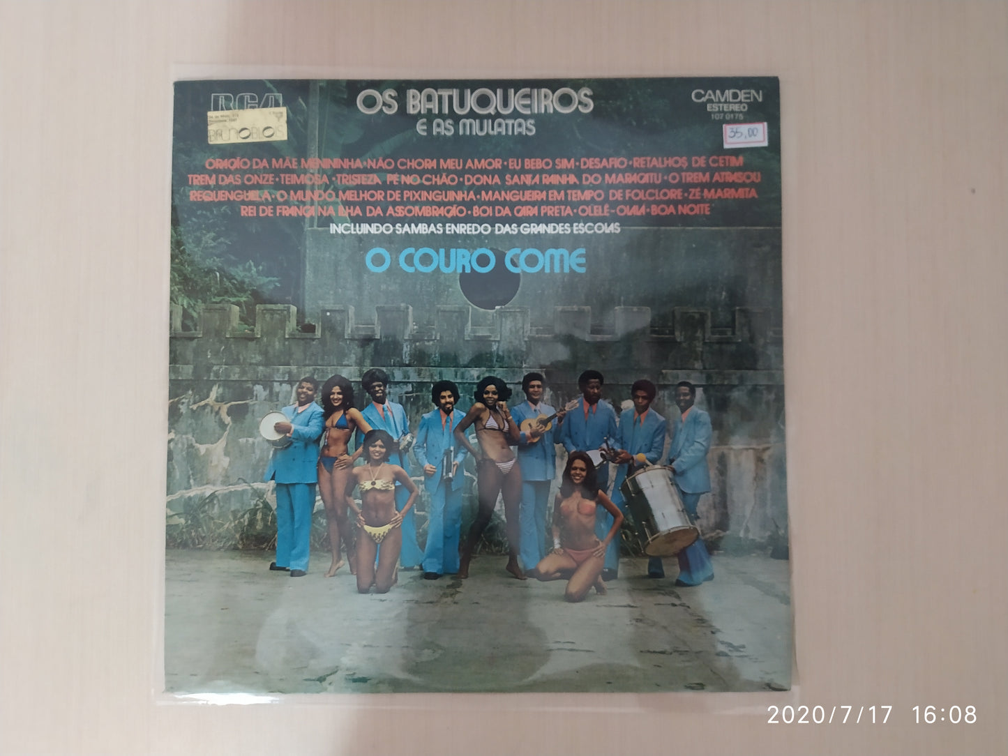 Lp Vinil Os Batuqueiros E As Mulatas O Couro Come