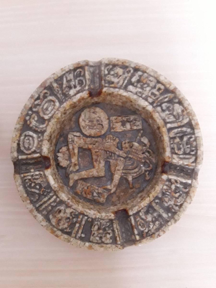 Conjunto Cinzeiro E Porta Isqueiro Pedra Sabão Antigo