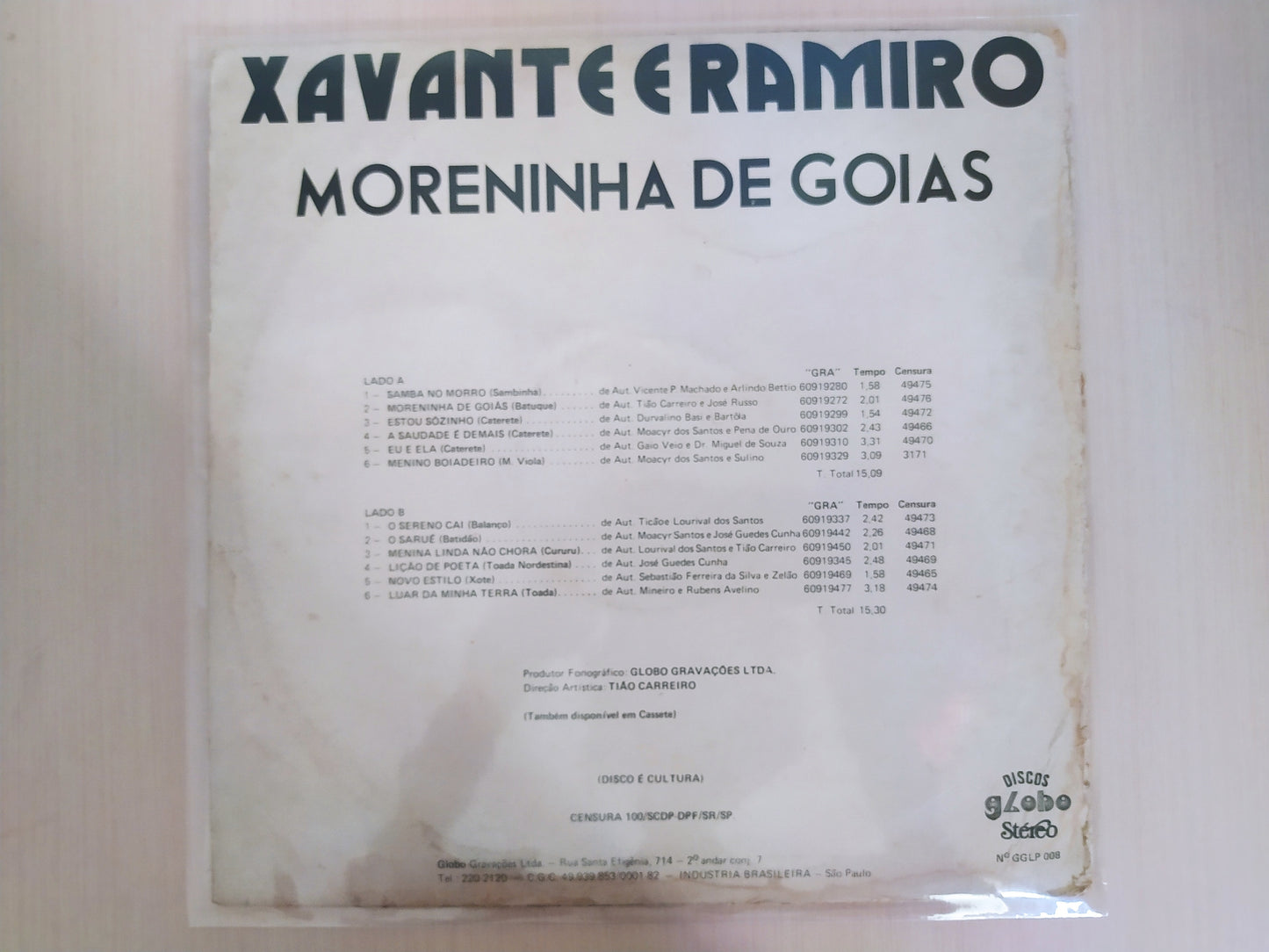 Lp Vinil Xavante E Ramiro Moreninha De Goiás