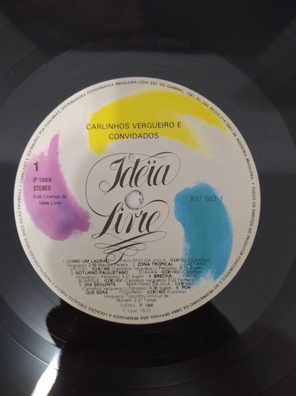 Lp Vinil Carlinhos Vergueiro 15 anos de Carreira Com Encarte