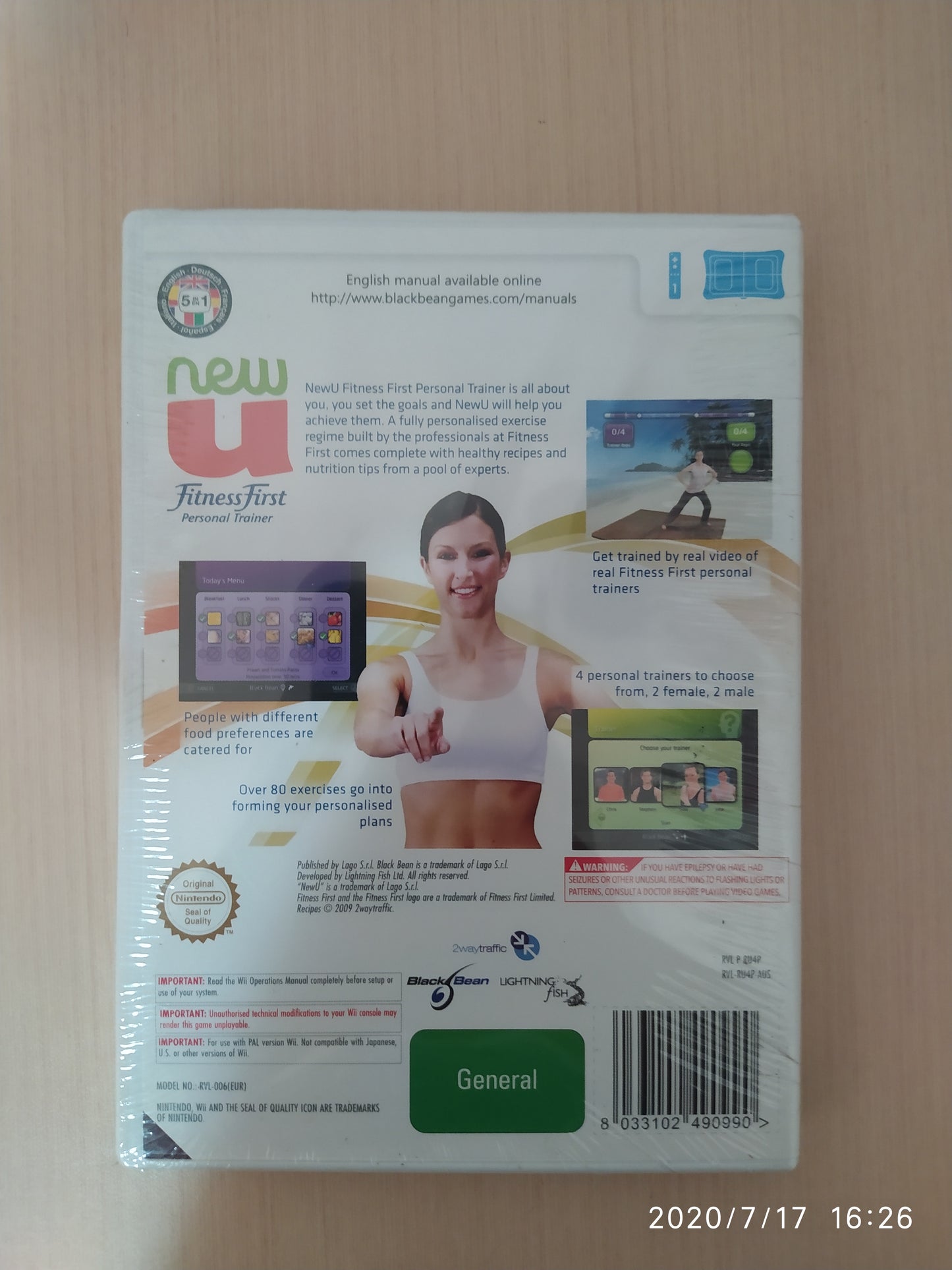 Jogo Wii New U Fitness First