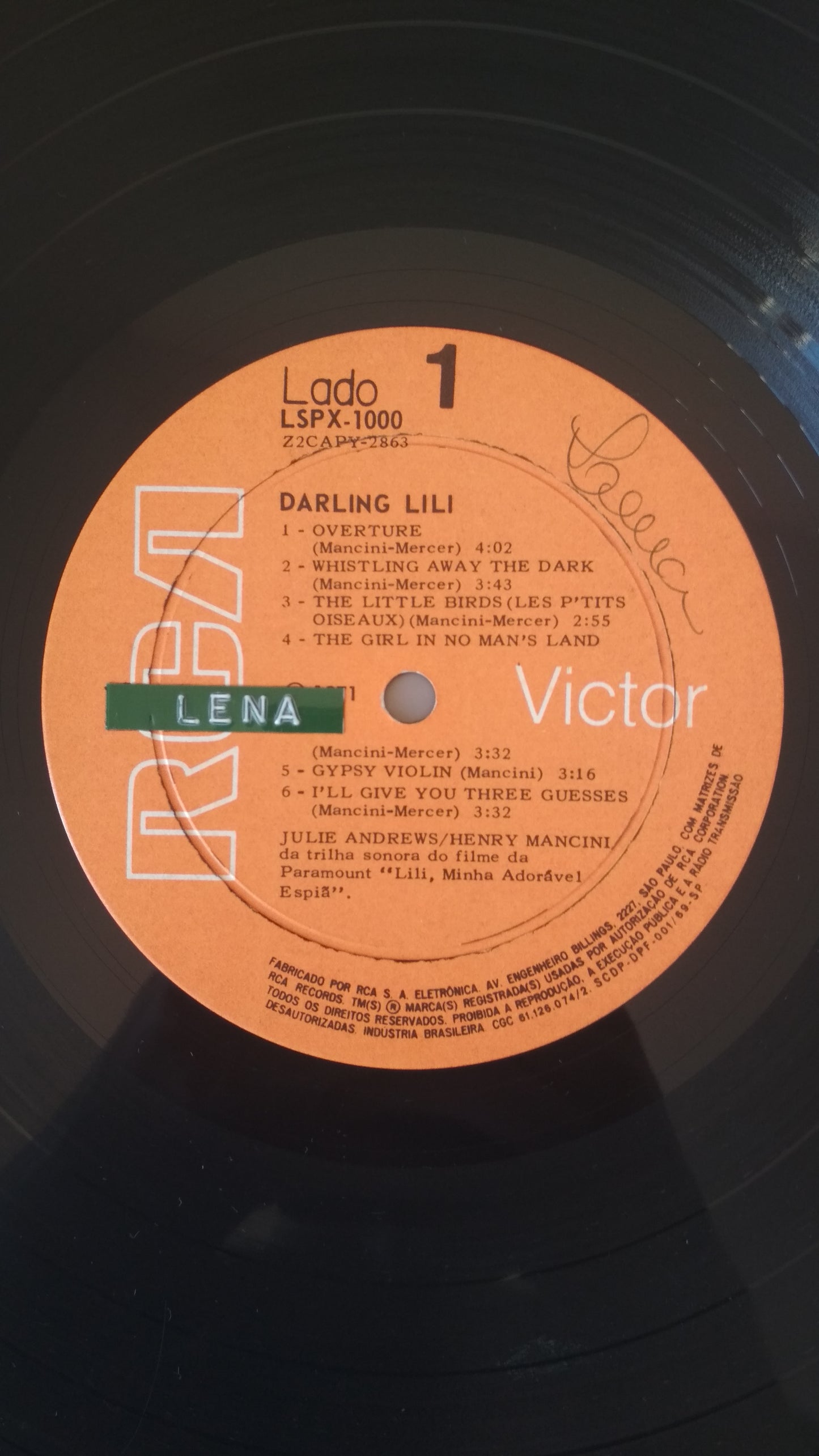 Lp Vinil Lili, minha adorável espiã Trilha Sonora