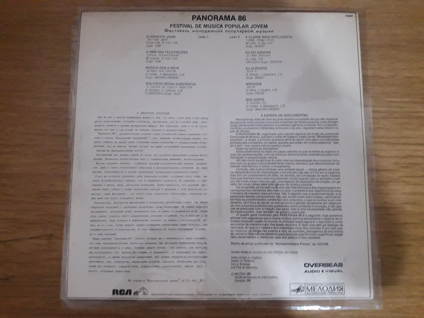 Lp Vinil Panorama '86