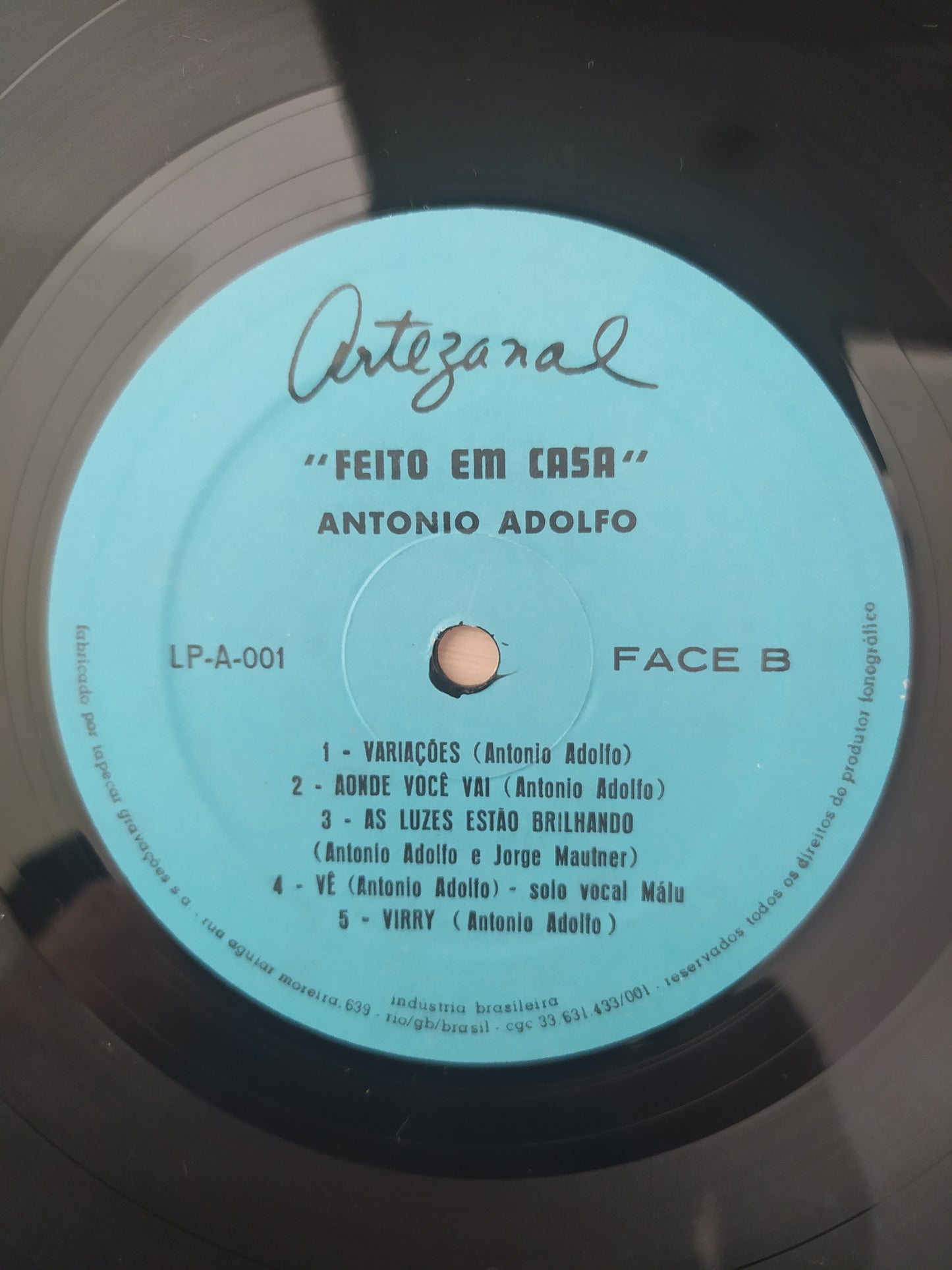 Lp Vinil Antonio Adolfo Feito Em Casa Brazilian Pop Music 10