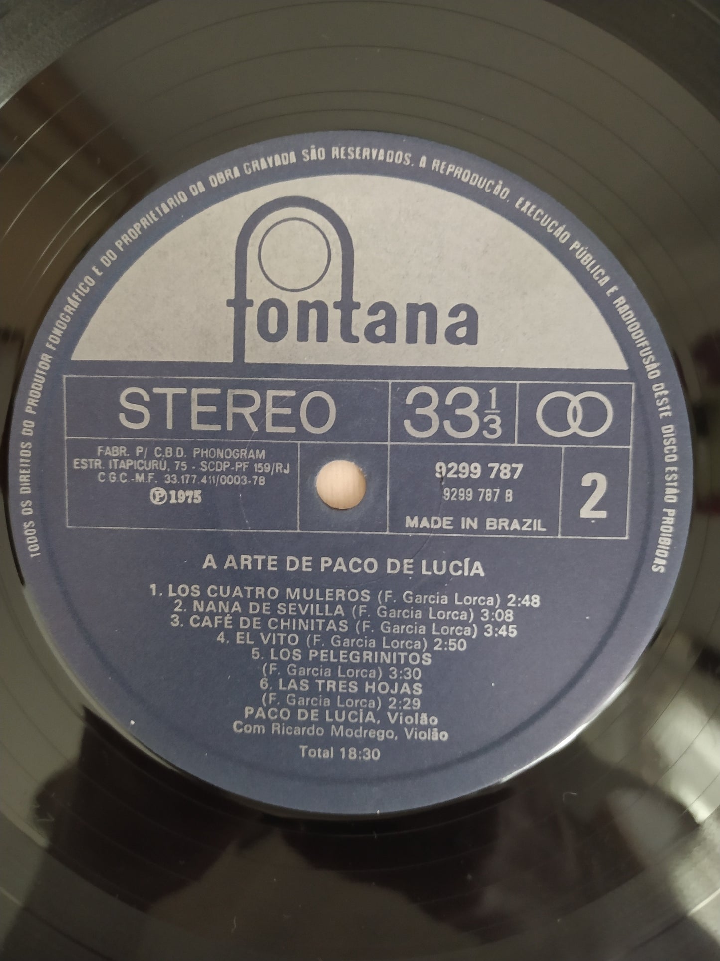 Lp Vinil Paco De Lucia A Arte De Duplo