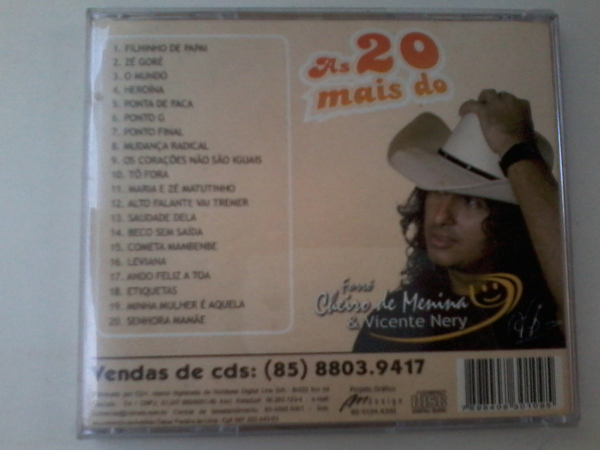 Cd Cheiro De Menina E Vicente Nery As 20 Mais