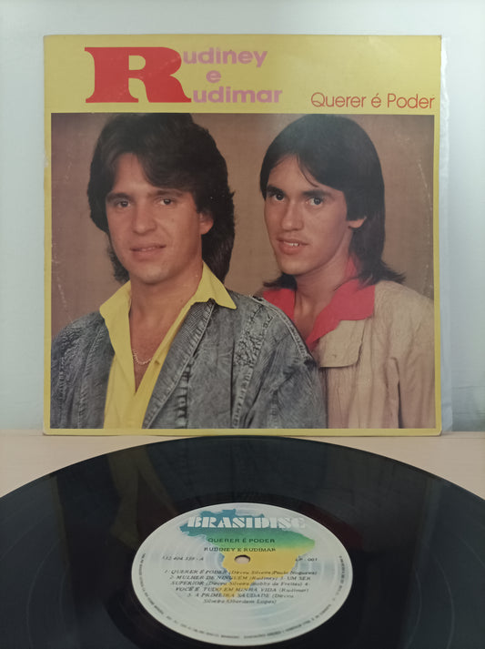 Lp Vinil Rudiney e Rudimar Querer é poder