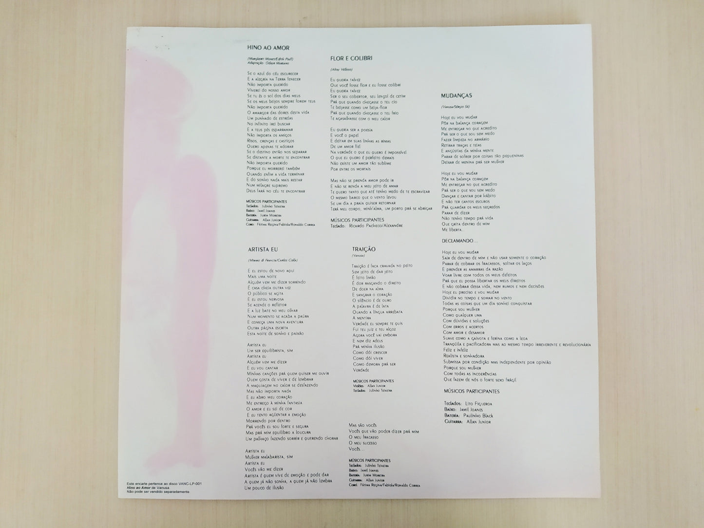 Lp Vinil Vanusa Hino Ao Amor Com Encarte