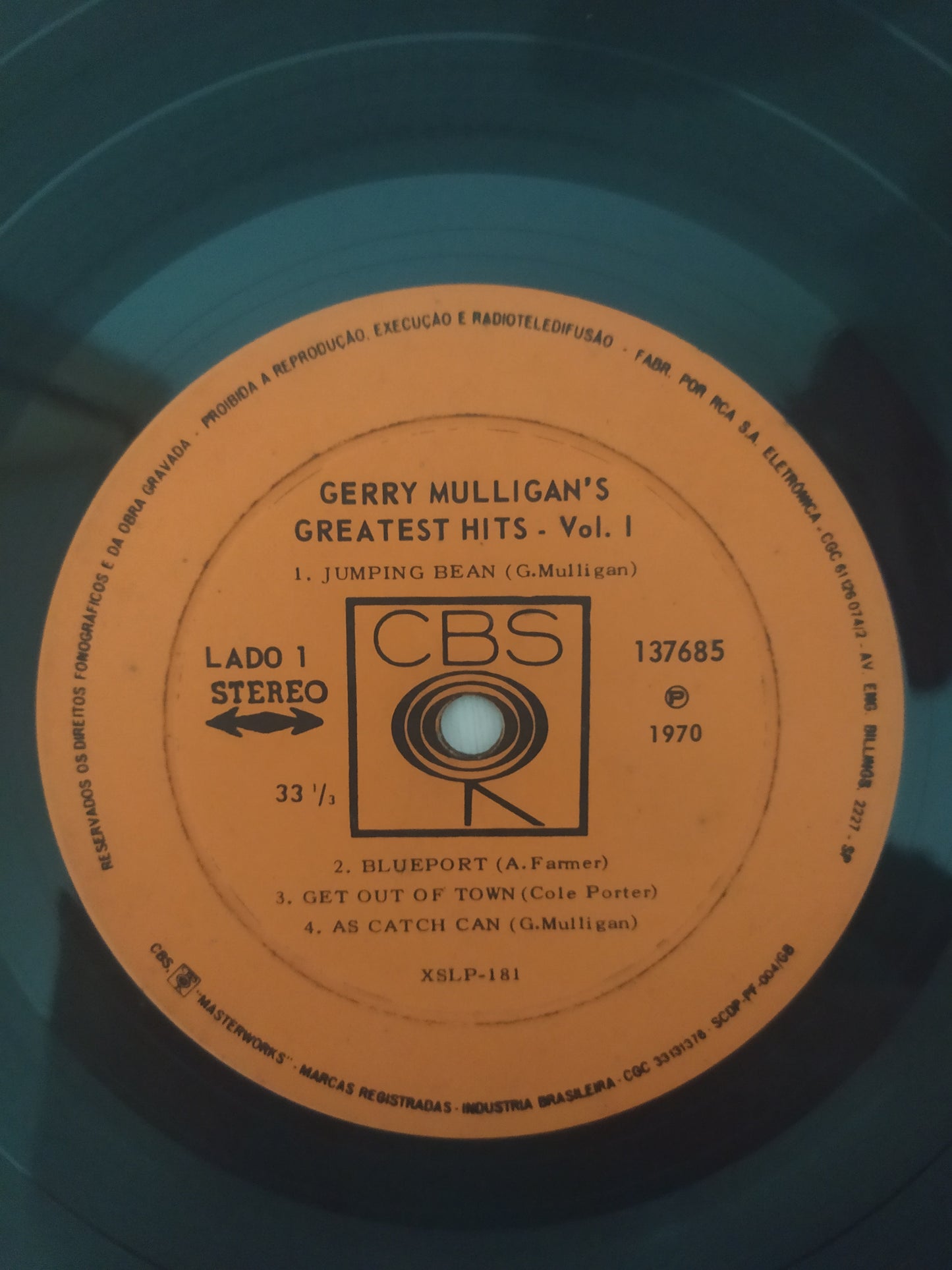 Lp Vinil Gerry Mulligan Greatest Hits Vol. 1
