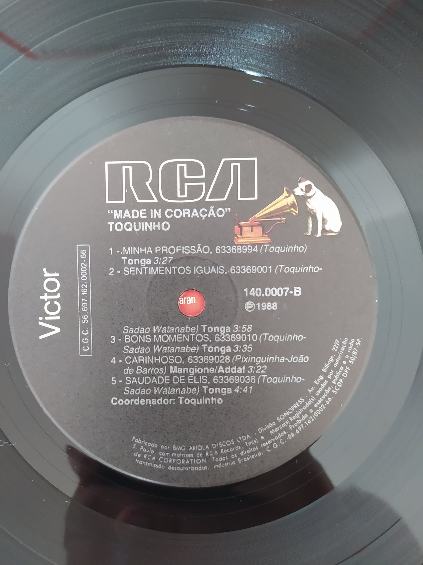 Lp Vinil Toquinho & Sadao Watanabe Made In Coração C Encarte