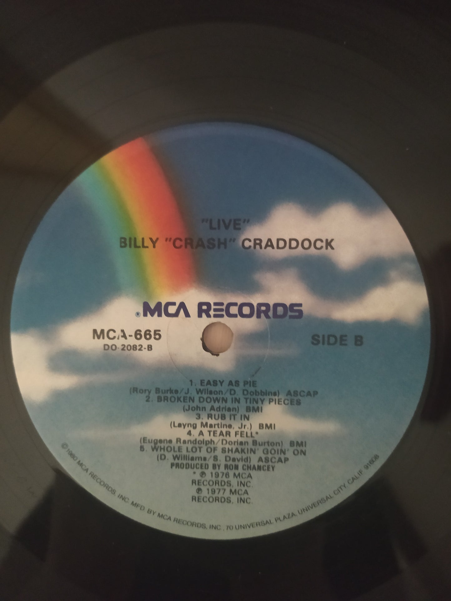 Lp Vinil Billy Crash Craddock Live Importado