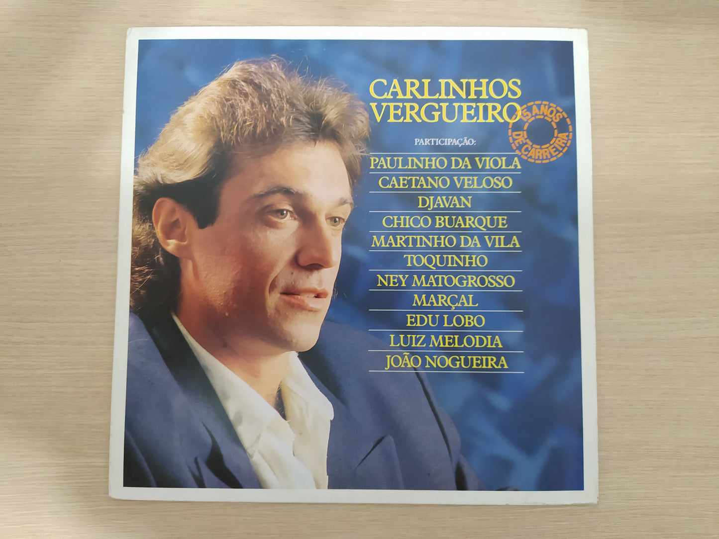 Lp Vinil Carlinhos Vergueiro 15 anos de Carreira Com Encarte