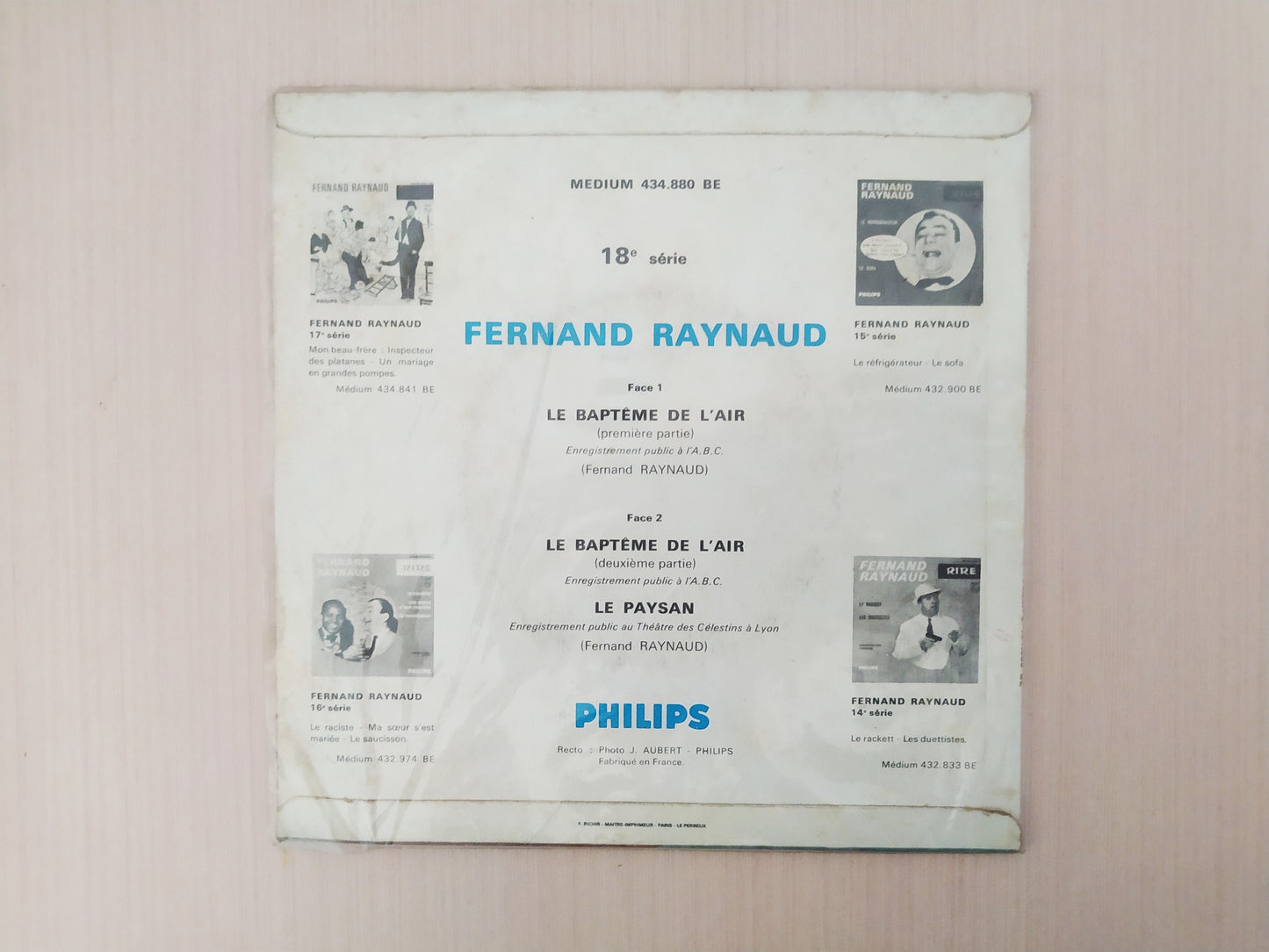 Lp Vinil Compacto Fernand Raynaud Rire