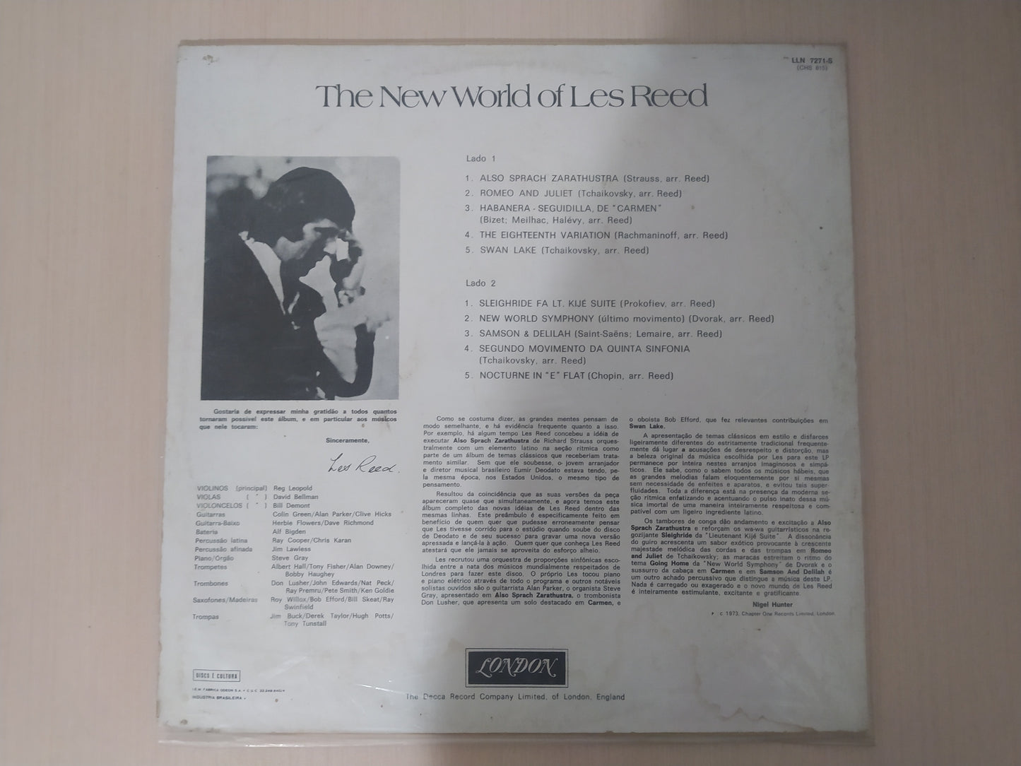 Lp Vinil Les Reed The New World Of