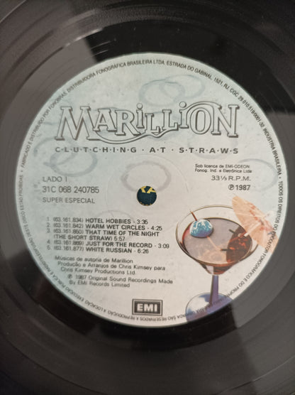 Lp Vinil Marillion Clutching at straws Com encarte