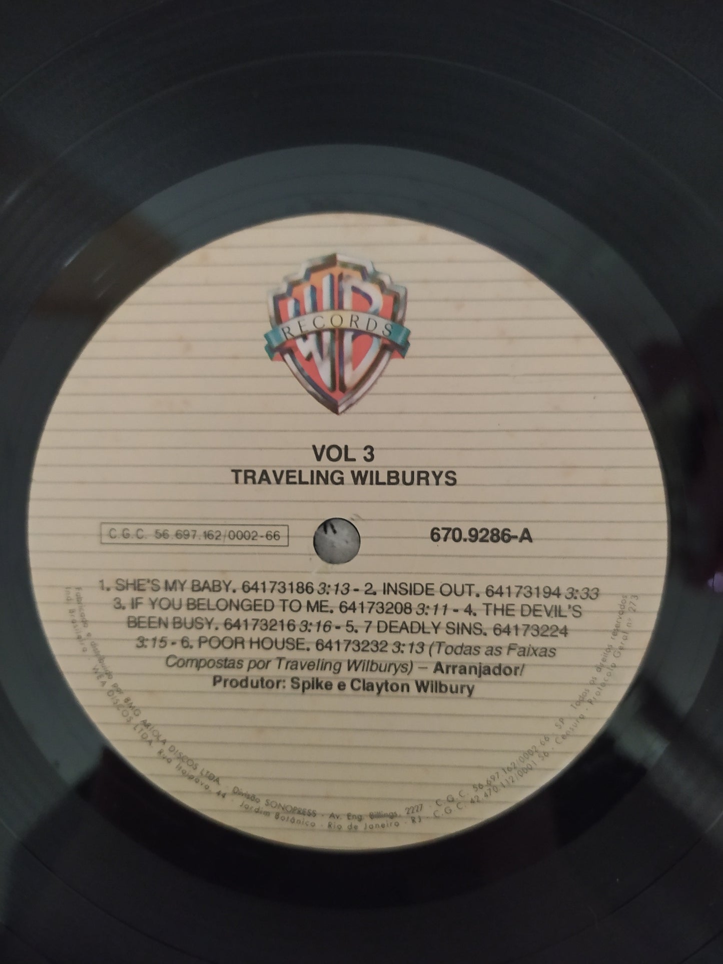Lp Vinil Traveling Wilburys Vol. 3 Com Encarte