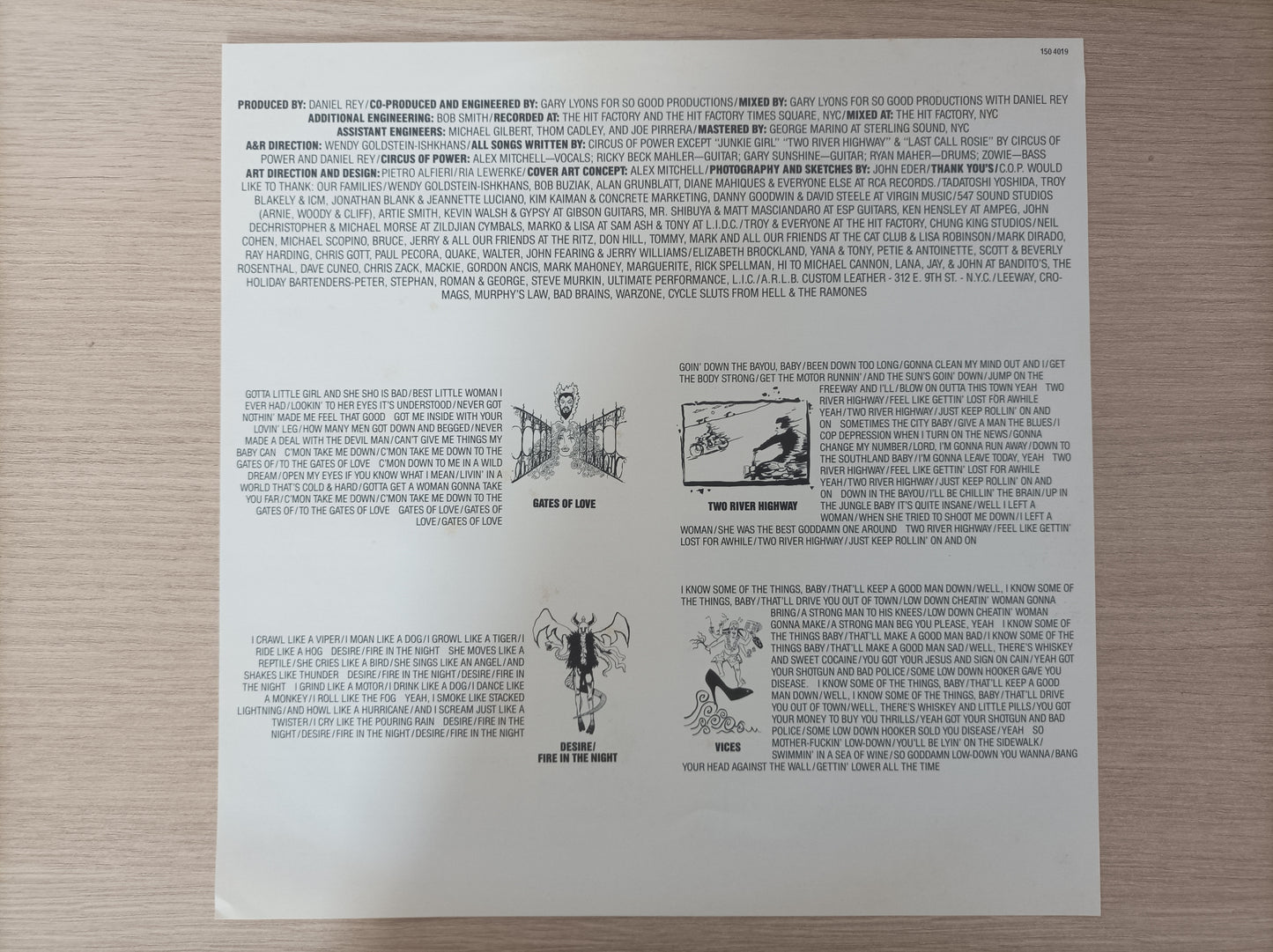 Lp Vinil Circus of Power Vices Com encarte