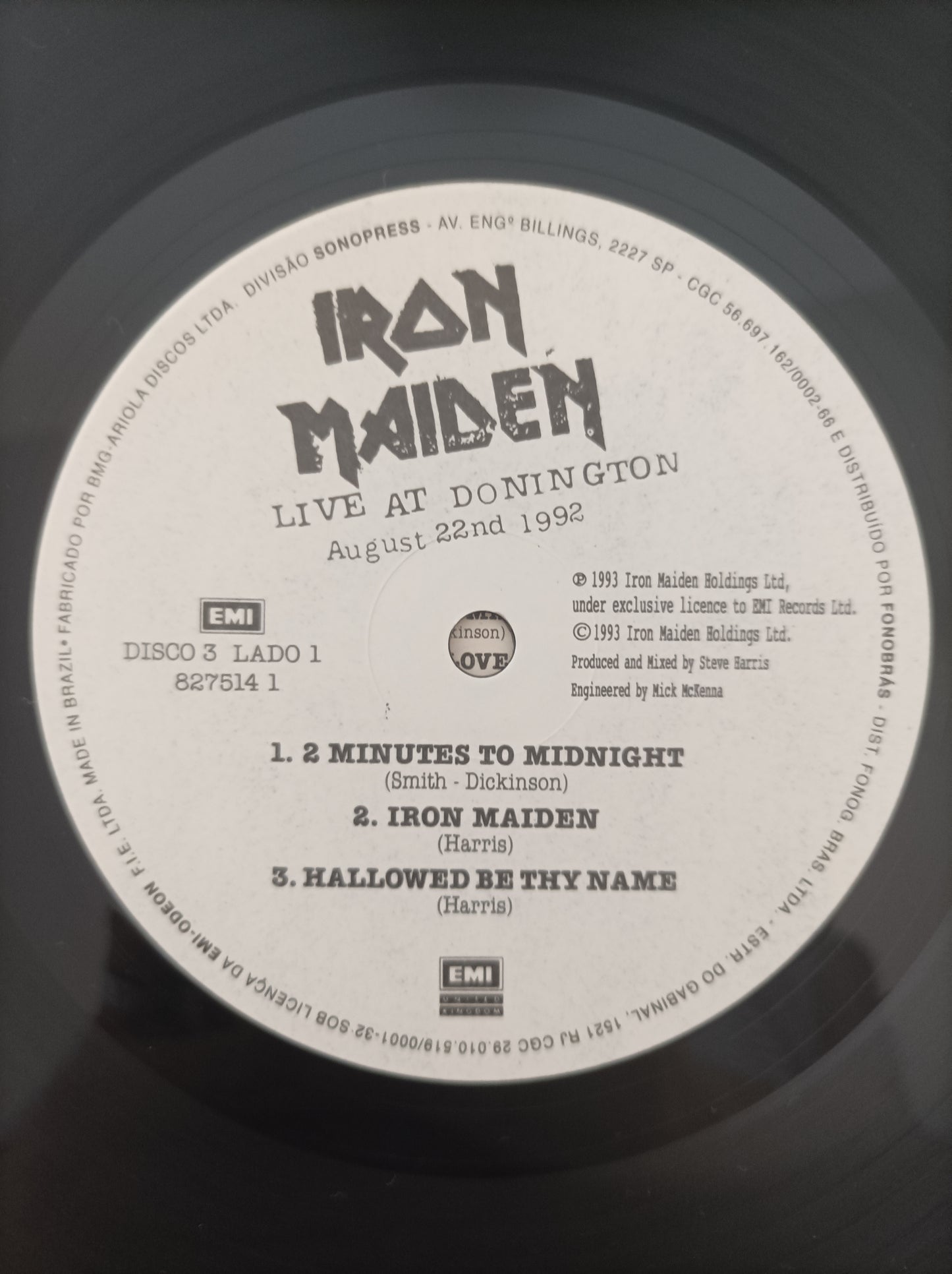 Lp Vinil Iron Maiden Live at Donington Triplo