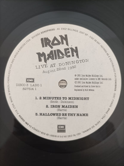 Lp Vinil Iron Maiden Live at Donington Triplo