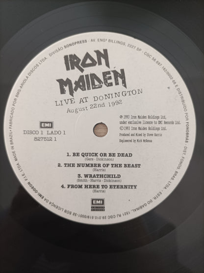 Lp Vinil Iron Maiden Live at Donington Triplo