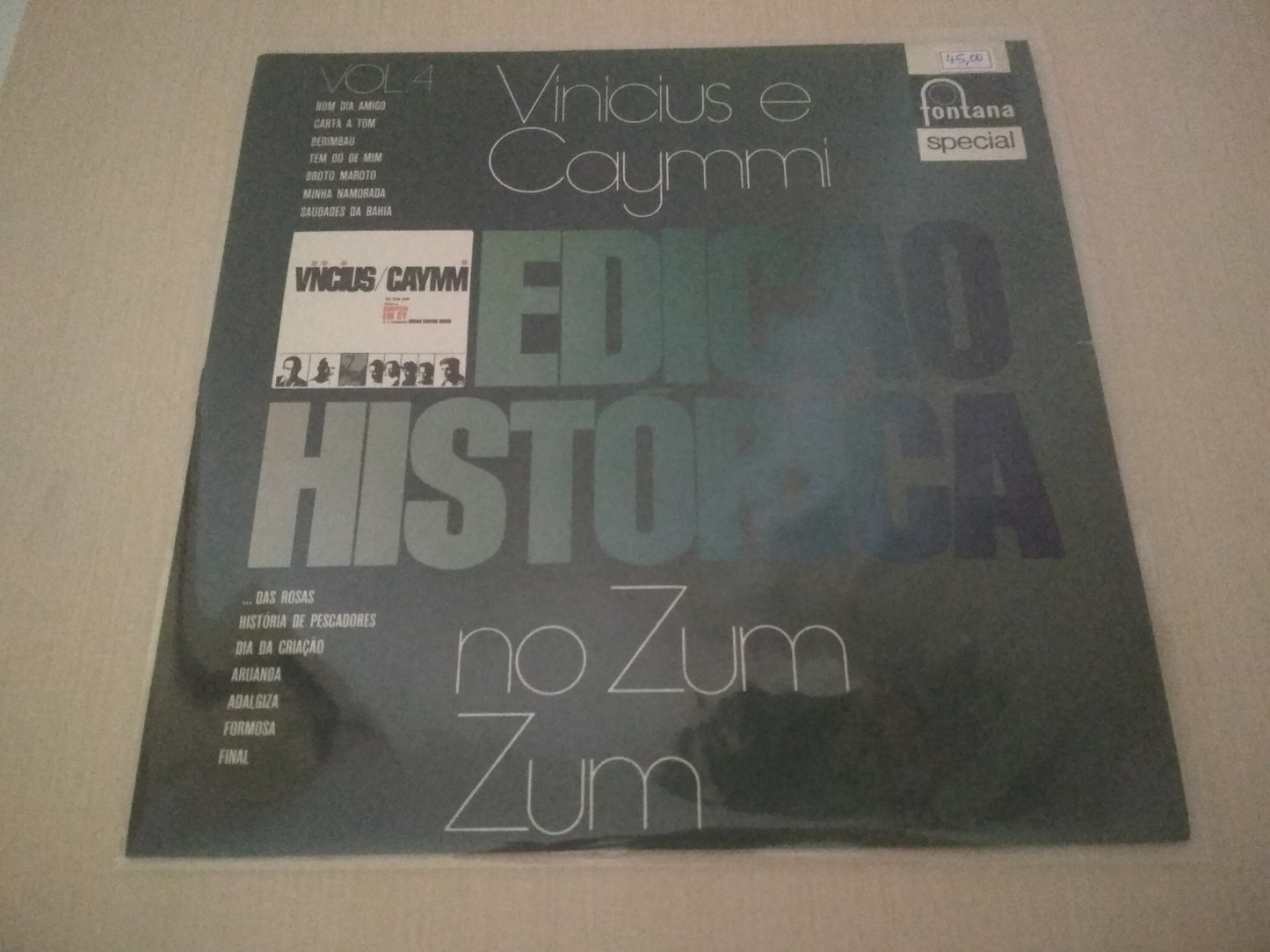 Lp Vinil Vinicius E Caymmi No Zum Zum Edição Histórica Vol 4