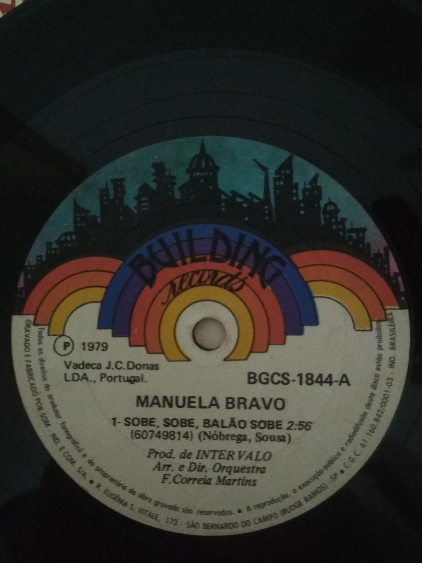 Lp Vinil Compacto Manuela Bravo Sobe sobe balão sobe